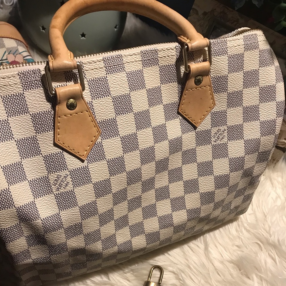 Auth Louis Vuitton speedy 30 azur - Picture 1 of 11